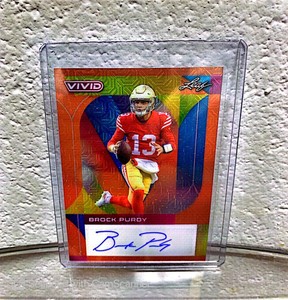 2023 Leaf Vivid BROCK PURDY Orange MOJO SSP 2/3 49ers QB