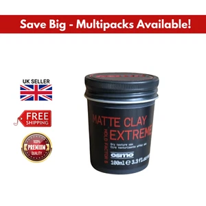 OSMO Matte Clay Wax 100ml • Extreme Hold Hair Styling Clay for Men - Picture 1 of 5