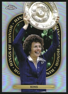 2021 Topps Chrome Tennis Rings of Honor #ROH1 Billie Jean King 