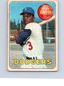 VINTAGE BASEBALL CARD 1969 TOPPS LOS ANGELES DODGERS WILLIE DAVIS NO 0558 - Picture 1 of 2