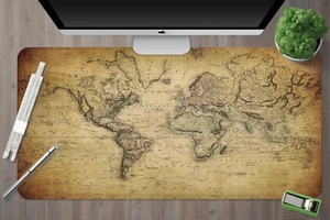 3D Precision Ancient World Map 266 Non-slip Office Desk Mouse Mat Keyboard Game - Picture 1 of 7
