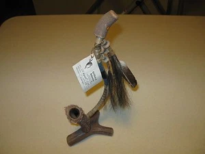 Handgefertigte Indianerpfeife von Margaret Perro und Echtheitszertifikat - Bild 1 von 4