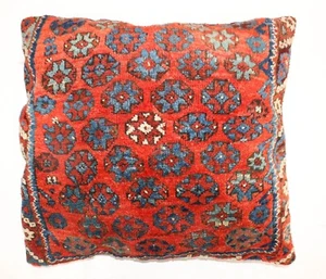 Pillow Made From An Antique Turkish Bergama Rug 2'2''x2'6'' - Picture 1 of 3