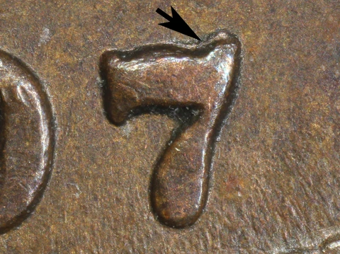 1907 Indian Cent **SNOW 25 REPUNCHED DATE** Cover