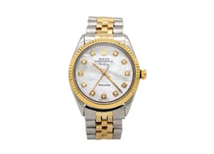 Vintage Rolex 5500 Oyster Perpetual Air King 34mm Steel & Gold Automatic Watch - Picture 1 of 3