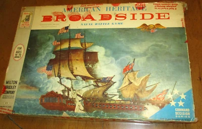 VINTAGE 1962 AMERICAN HERITAGE BROADSIDE BOARD GAME MILTON BRADLEY  #4270 - Image 1 of 4