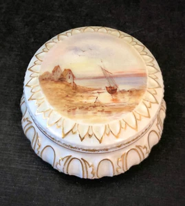 Antique Limoges Trinket Box, 19th C, Hand Painted - Picture 1 of 6