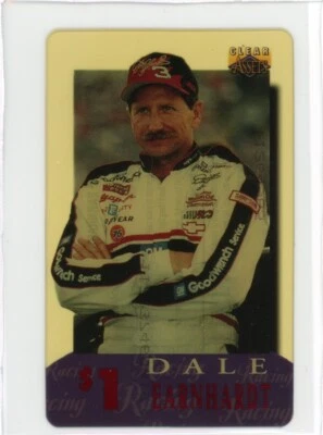 1996 Classic Clear Assets #19 Dale Earnhardt $1 Sprint Phone Card NM-MT - Image 1 of 2