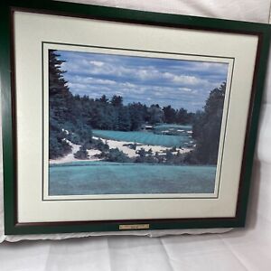 Vintage Framed Photo Of Pine Valley Golf Club Hole #18 24x27 Large