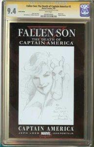 Alan Davis- Kitty Pride & Lockheed Sketch Cover CGC 9.4 X-Men - Picture 1 of 2