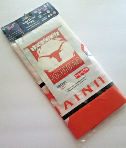 UT University Texas Longhorns Flag Wincraft Vertical 27x37" Banner NEW NIP Cover