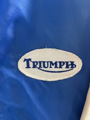 Vintage 1970 's Triumph Motorcycle Top Gear Wind Breaker Jacket Ladies M Rare - Image 1 of 4