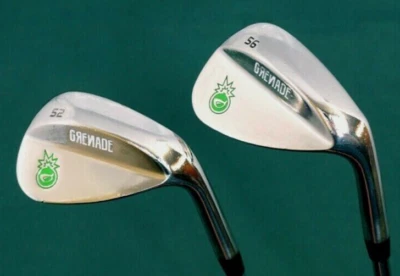 Set of 2 x Bombtech Grenade 52° & 56° Wedges Wedge Flex Steel Shafts - Image 1 of 3