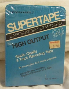 Realistic Supertape High Output 90 Recordable 8-Track Cartridge - Picture 1 of 2