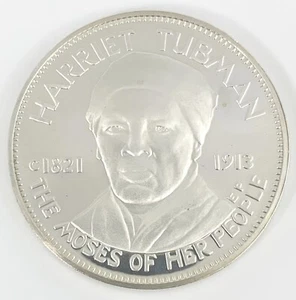 1969 U.S. Franklin Mint Harriet Tubman Moses Freedom Proof Sterling Silber Medaille - Bild 1 von 3