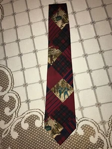 Vintage Seidenkrawatte Ski Skifahren Herren Park Lane 70er Jahre sehr guter Zustand - Bild 1 von 7