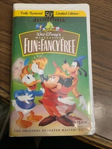 Fun and Fancy Free (VHS, 2000, Limited Edition) 50th Anniversary Masterpiece Col - Picture 1 of 4