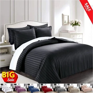 Nuevo Moderno Edredón Cubierta Edredón Juego de Ropa de Cama Individual Doble Tamaño King con Funda de Almohada - Imagen 1 de 91