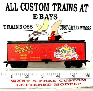 HO SCALE CUSTOM LETTERED STROH'S BEER REEFER LOT P7 🍺🍺🍺🍺AVAILABLE IN O SCALE - Bild 1 von 17