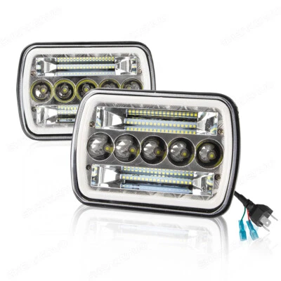 Fit Ford F100 1978 1979 1980 1981 1982 1983 7x6" faróis de LED feixe Hi/Lo DRL - Imagem 1 de 4