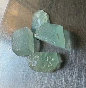 Lot 118 cts Natural Greenish Colour Milky Aquamarine Rough From Madagascar - Picture 1 of 5