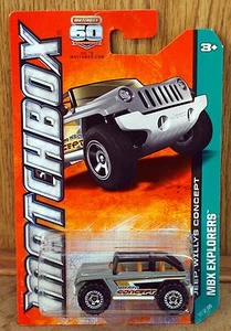 2012 ''Matchbox''  #117 - JEEP WILLYS CONCEPT - GREY - MBX Explorers - Picture 1 of 2