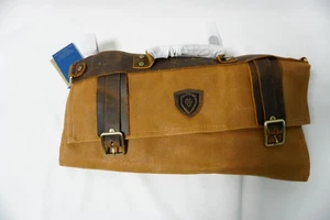Dalstrong Nomad Knife Wrap Roll 12 Oz Heavy Duty Waxed Canvas Leather, Chef - Picture 1 of 8