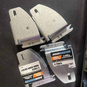 4 Pack E-Track Wood Beam End Socket Shelf Brackets |E Track Accessories Swivel - Picture 1 of 9