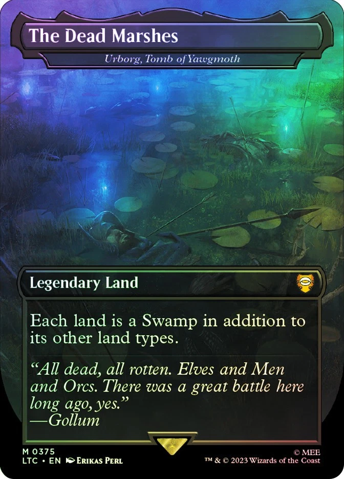 MTG FOIL Urborg, Tomb of Yawgmoth (The Dead Marshes) - The Lord of the Rings - Image 1 of 1