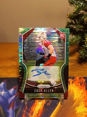 2019 Panini Prizm Zach Allen Auto Hyper Green RC - Image 1 of 2