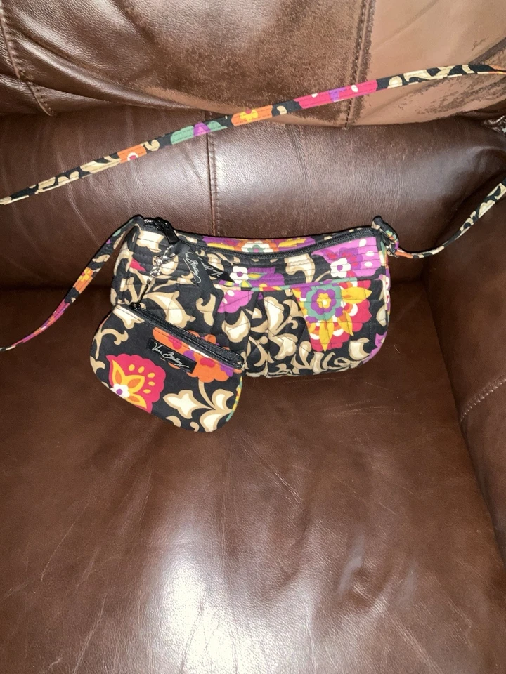 Bandolera Vera Bradley Multicolor Floral con Estuche para Tarjetas de Identificación Foto 1 de 1