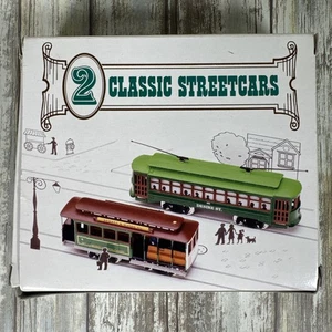 2 klassische Straßenbahnen HO Scale San Francisco Cable Car Desire Street Trolley  - Bild 1 von 9