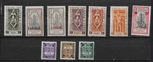 10  ALL DIFFERENT FRENCH INDIA VERY EXOTIC STAMPS (lot M) - Picture 1 of 1