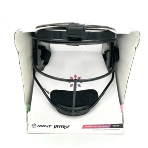 New YOUTH Rip-It Classic Softball Defense Fielders Mask Black New in Box - Picture 1 of 12
