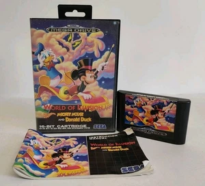 Sega Mega Drive : World of Illusion Mickey Mouse Complete PAL Boxed with Manual - Picture 1 of 8