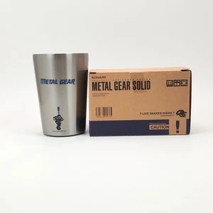 METAL GEAR SOLID Alert Edelstahl Becher Becher Tasse Japan Crane Prize Rare - Bild 1 von 6