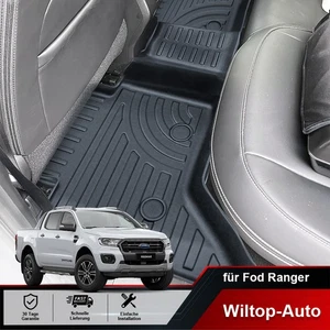 Alfombrillas Goma Coche TPE Alfombrillas Coche Ford Ranger Wildtrak 2019-2021 T8 Accesorios - Imagen 1 de 11
