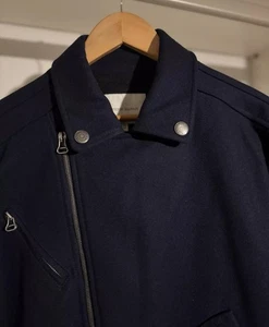 Mens Pierre Balmain Blazer Jacket Navy Wool Size 34/48 New Without Tags - Picture 1 of 13