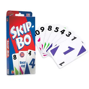 NEW * FACTORY SEALED * SKIP-BO CARD GAME DECK blue box TOY BY UNO MATTEL - Picture 1 of 1