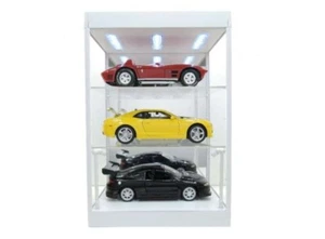 Display Case mit Beleuchtung T9-69927MW Vitrine weiss für Modellautos und viel m - Bild 1 von 1