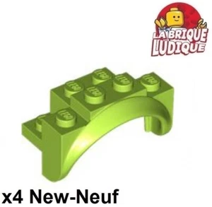 LEGO 4x Vehicle Mudguard Guard Mud 4x2 1/2x2 1/3 Arch Round Green Lime 35789 - Picture 1 of 1