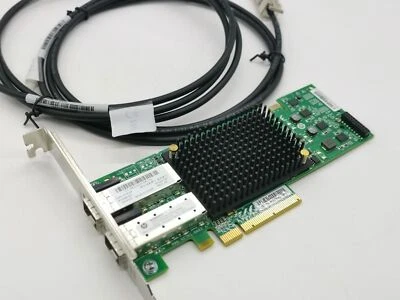 HP NC552SFP 10Gb 2-port Ethernet Server Adapter 614506-001 +2PCS SFP+ Cable - Image 1 of 4