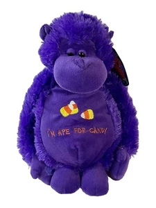 Sugar Loaf Halloween 13” Purple Gorilla I’m Ape For Candy ~Plush Stuffed Toy NWT - Picture 1 of 15