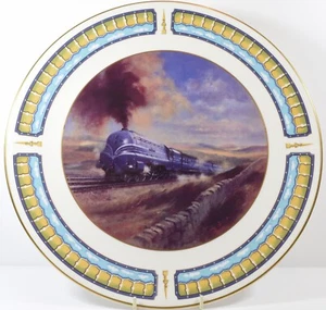 14" Caverswall The Coronation Scot Steam Locomotive Wall Charger Low L/E 13/100 - Foto 1 di 4