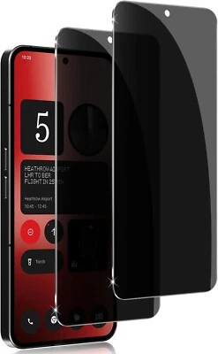 Verre Trempé Film Anti Espion Privé pour Nothing Phone (3a) / Phone (2a) Plus - Photo 1/4
