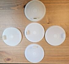 Tupperware Sipper Sippy Cup Seals 5 Vintage Flat Clear Bell Tumbler Lids 1552