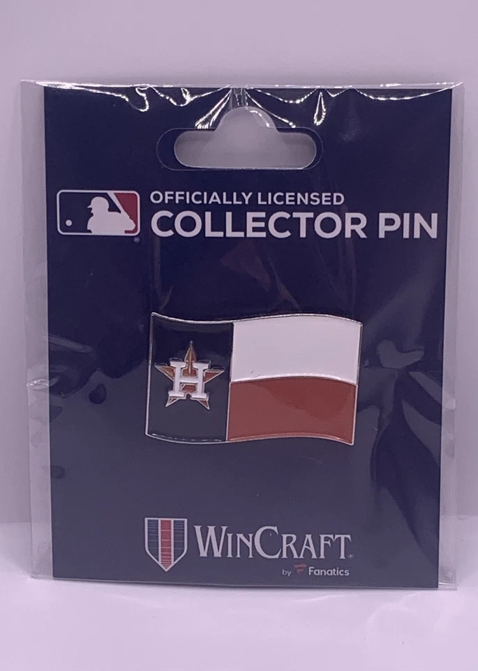 HOUSTON ASTROS LOGO TEXAS FLAG Minute Maid Park Exclusive Collector Lapel Pin 🔥 - Image 1 of 1