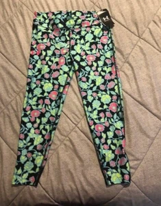 NEW Girls' Under Armour HeatGear Printed Ankle Crop Tights Youth Large NWT - Picture 1 of 5