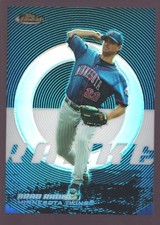 BRAD RADKE MINNESOTA TWINS /299 BLUE REFRACTOR MINT SP 2005 TOPPS FINEST "GEM"