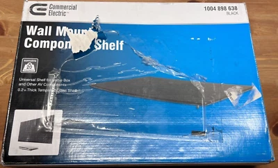 Commercial Electric MB-51310 Wall Mounted Component Shelf Black - Image 1 of 4